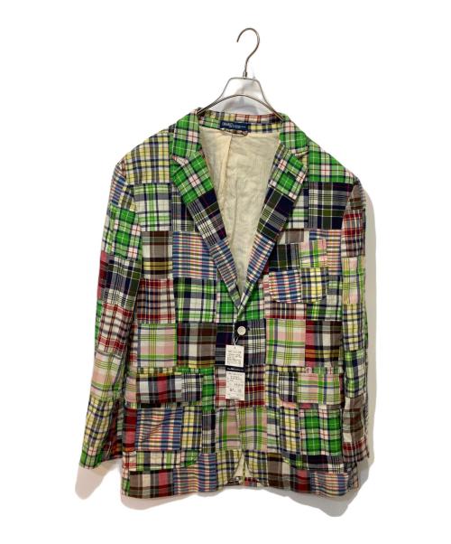 POLO RALPH LAUREN（ポロ・ラルフローレン）POLO RALPH LAUREN (ポロ・ラルフローレン) パッチワークジャケット グリーン サイズ:LLの古着・服飾アイテム