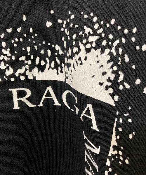 RAGA MALAK（ラーガ マルク）Raga malak (ラーガ マルク) ブラックコットンフーディー ブラック サイズ:XSの古着・服飾アイテム