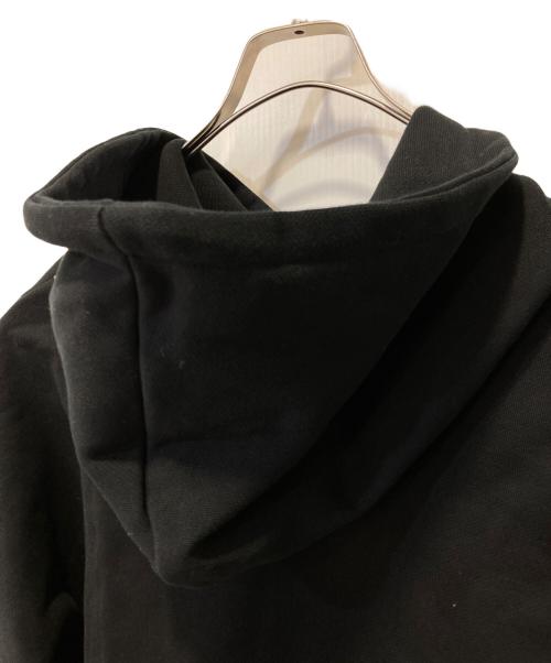 RAGA MALAK（ラーガ マルク）Raga malak (ラーガ マルク) ブラックコットンフーディー ブラック サイズ:XSの古着・服飾アイテム