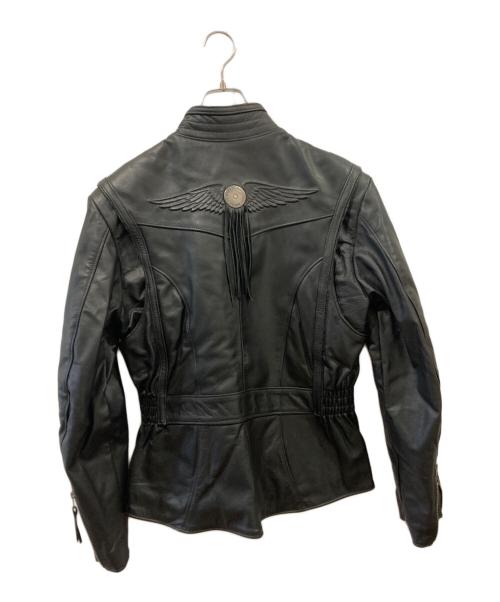 HARLEY-DAVIDSON（ハーレーダビッドソン）HARLEY-DAVIDSON (ハーレーダビッドソン) レザージャケット ブラック サイズ:Ｓの古着・服飾アイテム