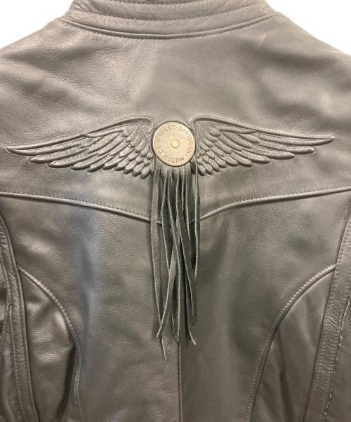 HARLEY-DAVIDSON（ハーレーダビッドソン）HARLEY-DAVIDSON (ハーレーダビッドソン) レザージャケット ブラック サイズ:Ｓの古着・服飾アイテム