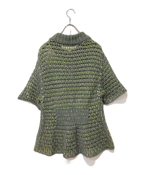 NAMACHEKO（ナマチェコ）NAMACHEKO (ナマチェコ) 19SS チャンキーニット グレー×イエロー サイズ:XSの古着・服飾アイテム