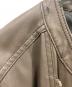 中古・古着 Ameri (アメリ) EGG GATHER LEATHER JACKET ブラウン サイズ:Free：7000円