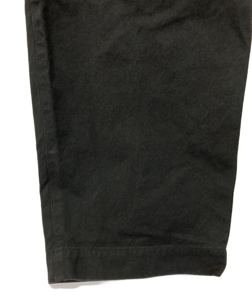 ULTERIOR（アルテリア）ULTERIOR (アルテリア) WASHED BIZEN GABARDINE TUCKED PANTS ブラック サイズ:4の古着・服飾アイテム