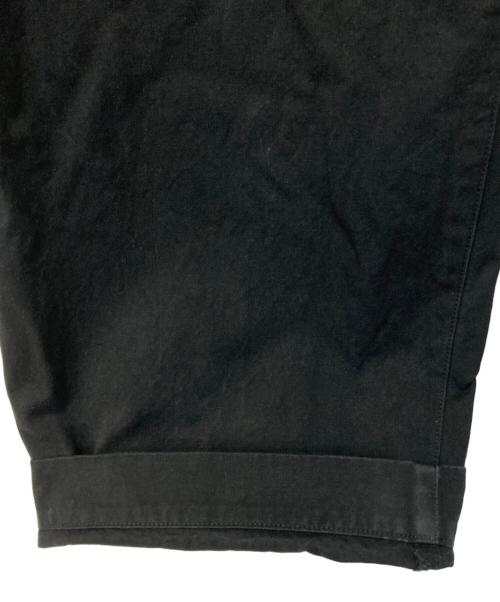 ULTERIOR（アルテリア）ULTERIOR (アルテリア) WASHED BIZEN GABARDINE TUCKED PANTS ブラック サイズ:4の古着・服飾アイテム