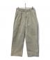 ULTERIOR（アルテリア）の古着「WASHED BIZEN GABARDINE TUCKED PANTS」｜ベージュ