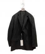 Graphpaperグラフペーパー）の古着「Wooly Cotton Twill Single Jacket」｜ブラック