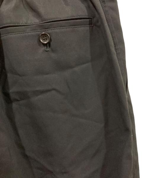 Graphpaper（グラフペーパー）Graphpaper (グラフペーパー) Wooly Cotton Twill Wide Tapered Slacks ブラック サイズ:2の古着・服飾アイテム
