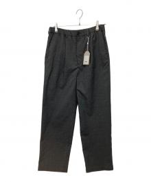 UNIVERSAL PRODUCTS.（ユニバーサルプロダクツ）の古着「WOOL EASY TROUSER」｜グレー