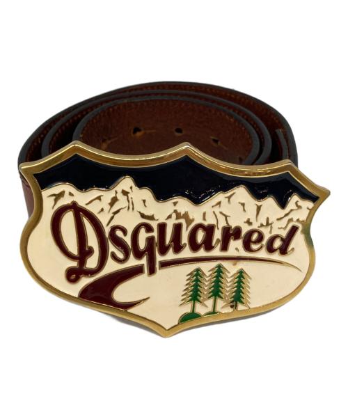 DSQUARED2（ディースクエアード）DSQUARED2 (ディースクエアード) ベルト ブラウンの古着・服飾アイテム