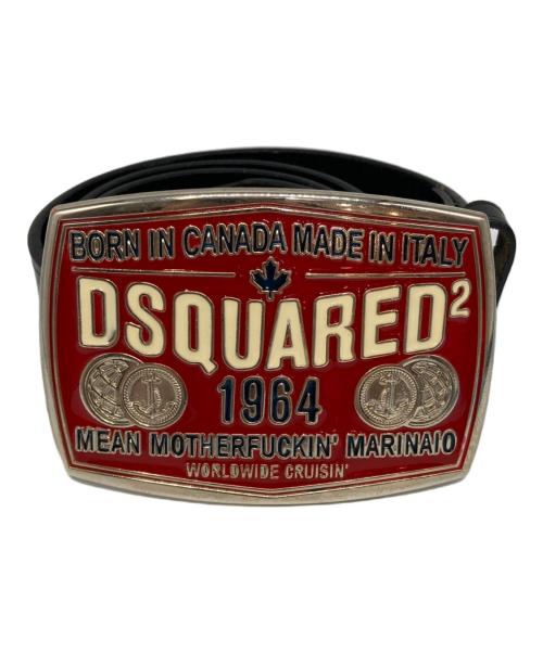 DSQUARED2（ディースクエアード）DSQUARED2 (ディースクエアード) スタッズベルト ブラックの古着・服飾アイテム