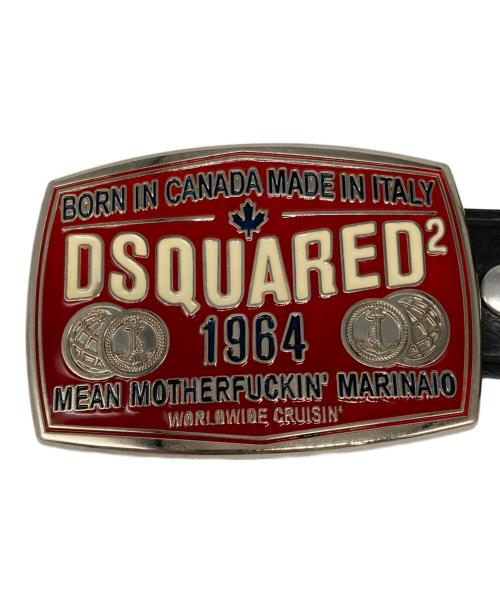 DSQUARED2（ディースクエアード）DSQUARED2 (ディースクエアード) スタッズベルト ブラックの古着・服飾アイテム