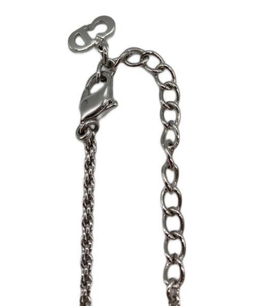 Christian Dior（クリスチャン ディオール）Christian Dior (クリスチャン ディオール) ラインストーンネックレス シルバーの古着・服飾アイテム