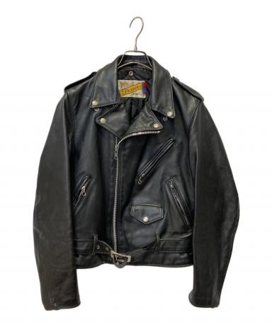 Schott スエードジャケット サイズ36 中古・古着通販】Schott (ショット) ライダースジャケット ブラック