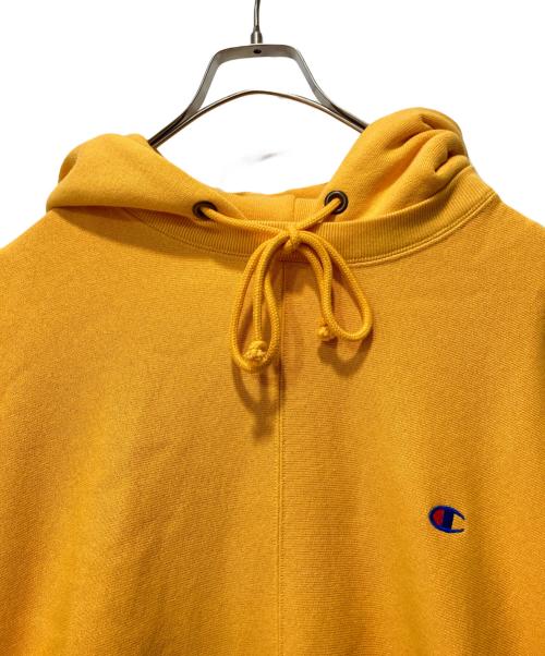 Champion（チャンピオン）Champion (チャンピオン) N.HOOLYWOOD (エヌ ハリウッド) リバースウィーブ(R) フーデッドスウェットシャツ イエロー サイズ:Ｌの古着・服飾アイテム