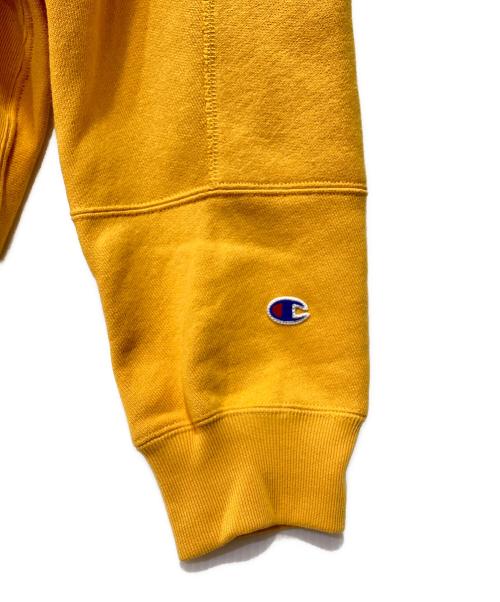 Champion（チャンピオン）Champion (チャンピオン) N.HOOLYWOOD (エヌ ハリウッド) リバースウィーブ(R) フーデッドスウェットシャツ イエロー サイズ:Ｌの古着・服飾アイテム