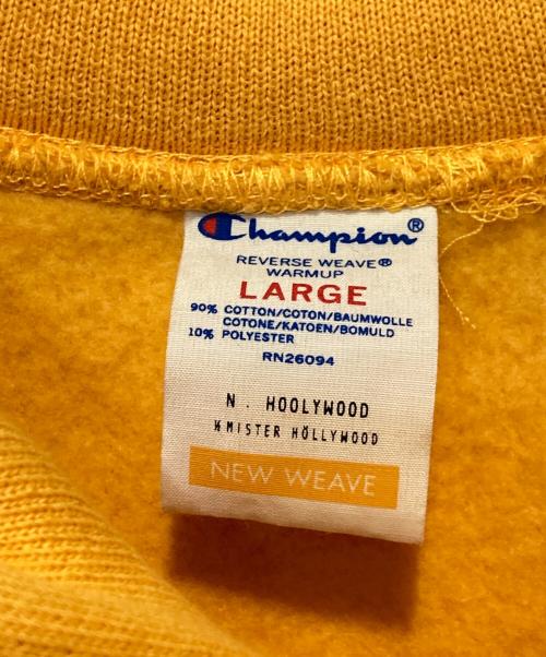 Champion（チャンピオン）Champion (チャンピオン) N.HOOLYWOOD (エヌ ハリウッド) リバースウィーブ(R) フーデッドスウェットシャツ イエロー サイズ:Ｌの古着・服飾アイテム