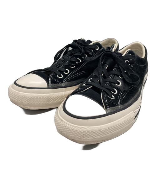 CONVERSE ADDICT（コンバース アディクト）CONVERSE ADDICT (コンバース アディクト) N.HOOLYWOOD (エヌ ハリウッド) チャックテイラー スエード スニーカー ブラック サイズ:28cmの古着・服飾アイテム