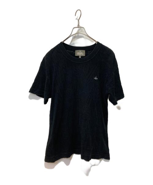 Vivienne Westwood man（ヴィヴィアン ウェストウッド マン）Vivienne Westwood man (ヴィヴィアン ウェストウッド マン) ワンポイントロゴカットソー ブラック サイズ:44の古着・服飾アイテム