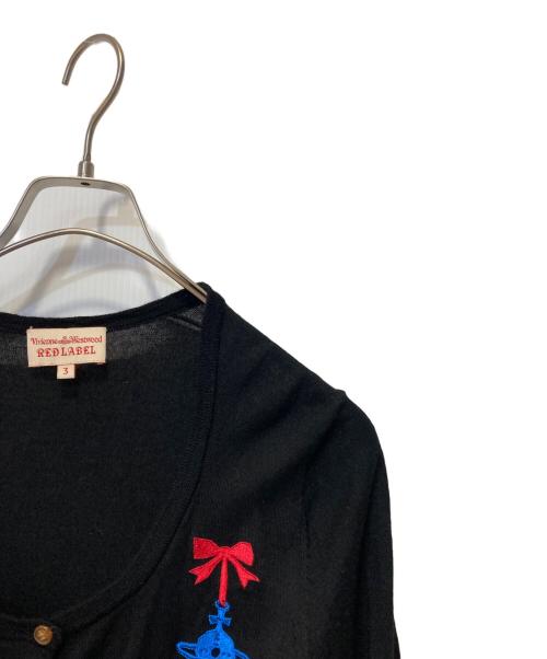 Vivienne Westwood RED LABEL（ヴィヴィアンウエストウッドレッドレーベル）Vivienne Westwood RED LABEL (ヴィヴィアンウエストウッドレッドレーベル) オーブロゴカーディガン ブラック サイズ:3の古着・服飾アイテム