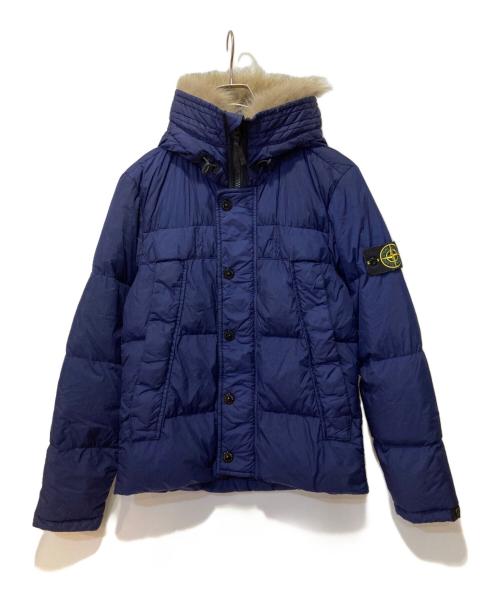 STONE ISLAND（ストーンアイランド）STONE ISLAND (ストーンアイランド) 14AW GARMENT DYED CRINKLE REPS NY DOWN ネイビー サイズ:Sの古着・服飾アイテム