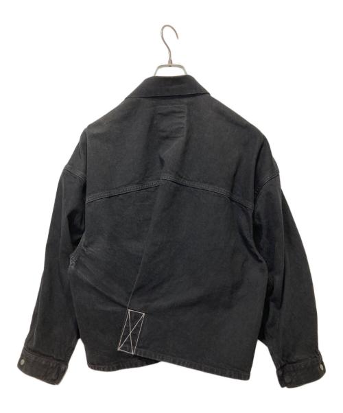 KURO iro（クロ イロ）KURO iro (クロ イロ) オーバースリーブクロスデニムジャケット ブラックの古着・服飾アイテム
