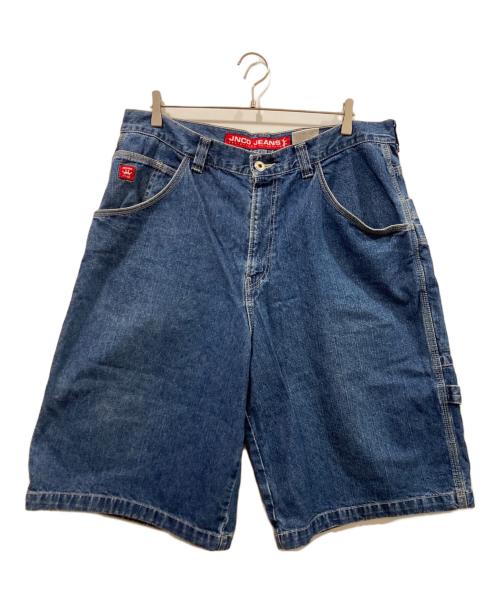 JNCO JEANS（ジェーエヌシーオー ジーンズ）jnco jeans (ジェーエヌシーオー ジーンズ) バギーデニムハーフパンツ ブルー サイズ:38の古着・服飾アイテム