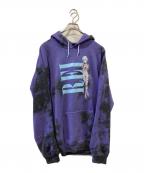 EVANGELIONエヴァンゲリオン）の古着「アニメプリントパーカー」｜パープル