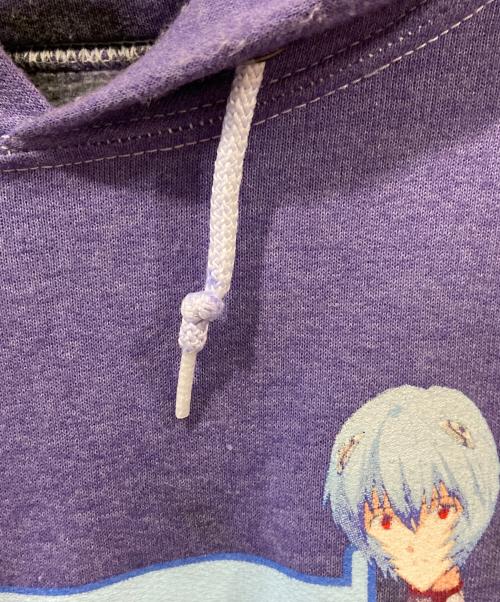 EVANGELION（エヴァンゲリオン）EVANGELION (エヴァンゲリオン) アニメプリントパーカー パープル サイズ:Lの古着・服飾アイテム