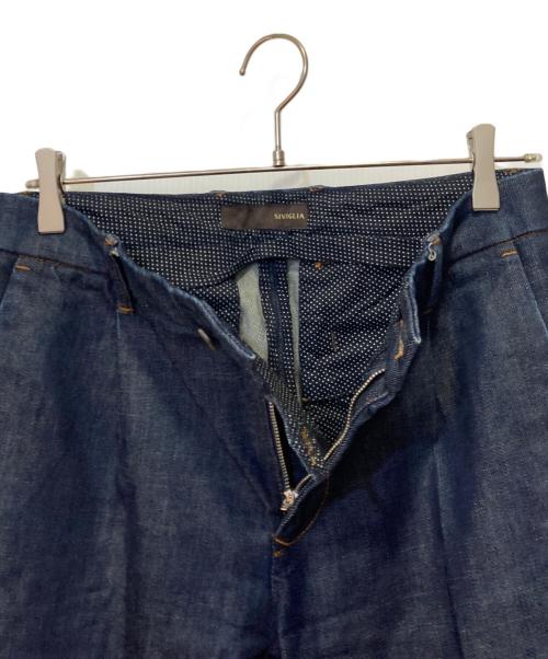 SIVIGLIA（シビリア）SIVIGLIA (シビリア) デニムスラックスパンツ インディゴ サイズ:表記無しの古着・服飾アイテム