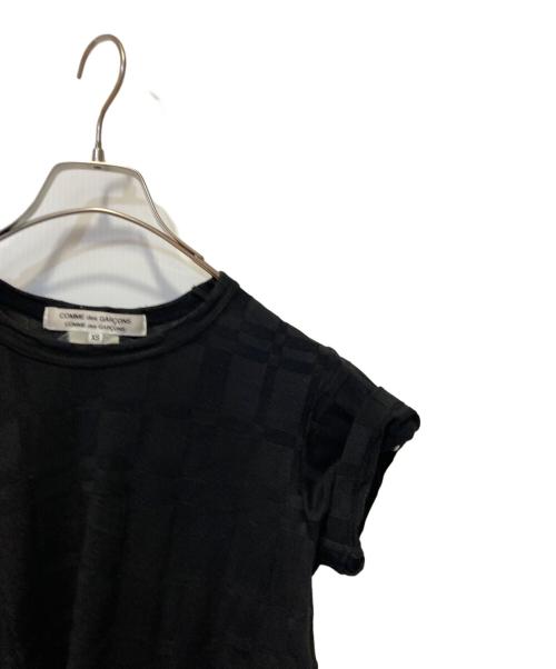 COMME des GARCONS（コムデギャルソン）COMME des GARCONS (コムデギャルソン) チェックジャガードサイドプリーツシフォン ブラック サイズ:XSの古着・服飾アイテム