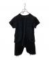 COMME des GARCONS (コムデギャルソン) チェックジャガードサイドプリーツシフォン ブラック サイズ:XS：10000円