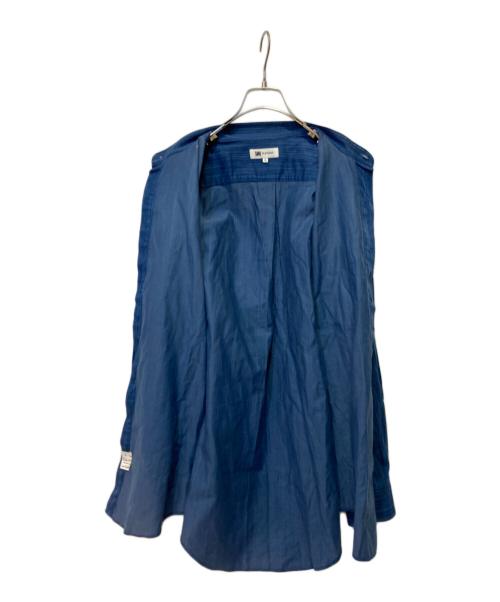 im product（アイムプロダクト）im product (アイムプロダクト) ノーカラーシャツ ネイビー サイズ:Ｌの古着・服飾アイテム