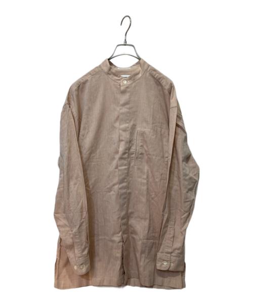im product（アイムプロダクト）im product (アイムプロダクト) ノーカラーシャツ ピンク サイズ:Ｌの古着・服飾アイテム
