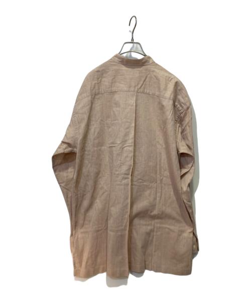 im product（アイムプロダクト）im product (アイムプロダクト) ノーカラーシャツ ピンク サイズ:Ｌの古着・服飾アイテム