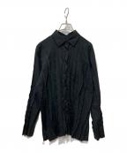 ISSEY MIYAKEイッセイミヤケ）の古着「プリーツシャツ」｜ブラック