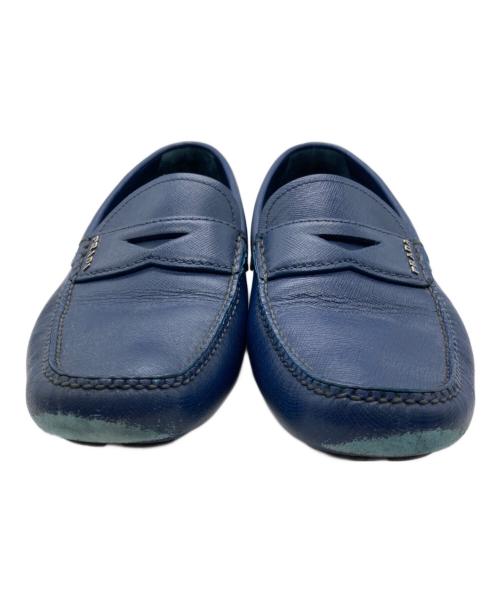 PRADA（プラダ）PRADA (プラダ) ドライビングシューズ ブルー サイズ:51/2の古着・服飾アイテム