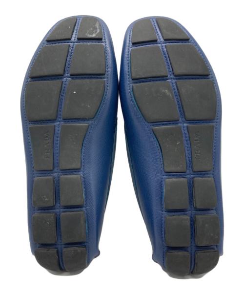 PRADA（プラダ）PRADA (プラダ) ドライビングシューズ ブルー サイズ:51/2の古着・服飾アイテム