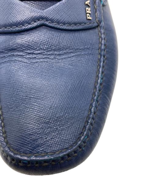 PRADA（プラダ）PRADA (プラダ) ドライビングシューズ ブルー サイズ:51/2の古着・服飾アイテム