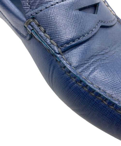 PRADA（プラダ）PRADA (プラダ) ドライビングシューズ ブルー サイズ:51/2の古着・服飾アイテム