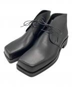 Alfredo BANNISTERアルフレッドバニスター）の古着「スクエアトゥブーツ」｜ブラック