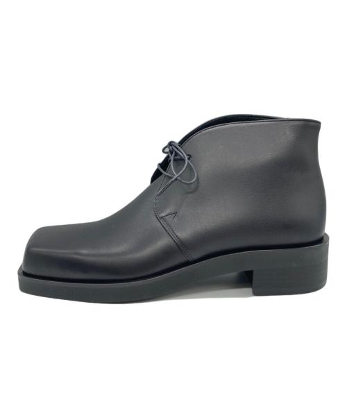 Alfredo BANNISTER（アルフレッドバニスター）alfredo BANNISTER (アルフレッドバニスター) スクエアトゥブーツ ブラック サイズ:40の古着・服飾アイテム