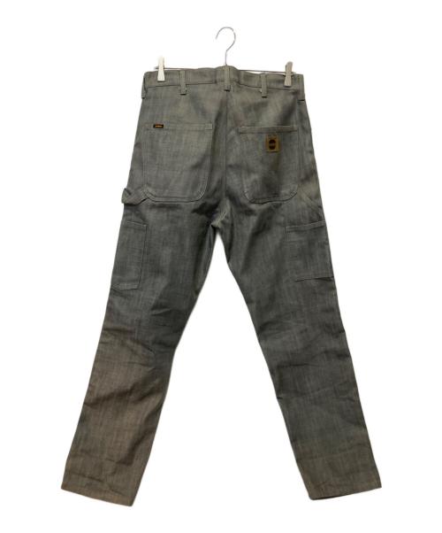 SCANNER（スキャナー）scanner (スキャナー) ダブルニーデニムパンツ グレー サイズ:Ｌの古着・服飾アイテム