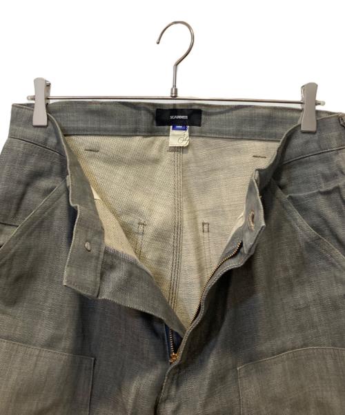 SCANNER（スキャナー）scanner (スキャナー) ダブルニーデニムパンツ グレー サイズ:Ｌの古着・服飾アイテム
