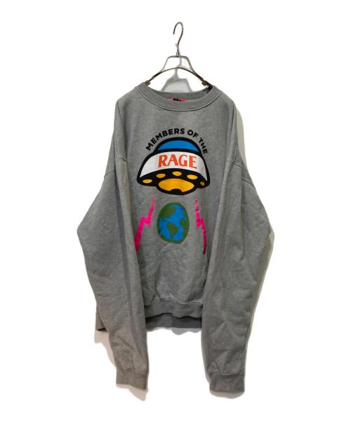 MEMBERS OF THE RAGE（メンバーズ オブ ザ レイジ）MEMBERS OF THE RAGE (メンバーズ オブ ザ レイジ) MOTR Crewneck Sweatshirt グレー サイズ:XLの古着・服飾アイテム