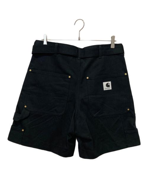 sacai（サカイ）sacai (サカイ) CarHartt (カーハート) 24ss ダブルニーダックショーツ ブラック サイズ:3の古着・服飾アイテム