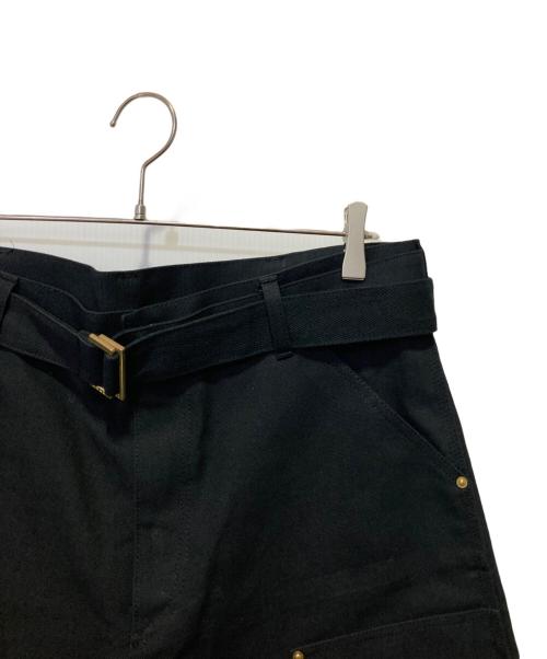 sacai（サカイ）sacai (サカイ) CarHartt (カーハート) 24ss ダブルニーダックショーツ ブラック サイズ:3の古着・服飾アイテム