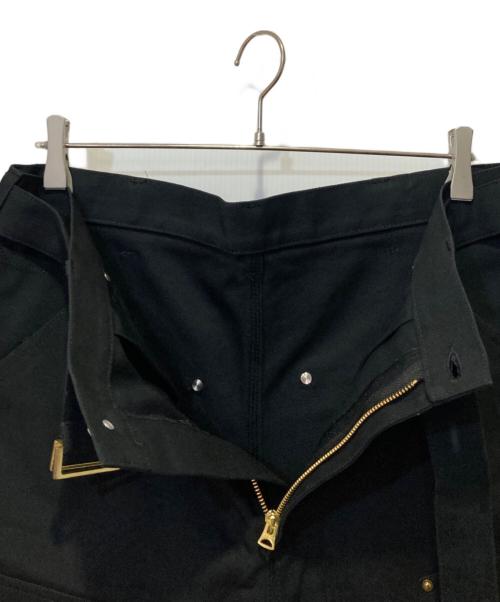 sacai（サカイ）sacai (サカイ) CarHartt (カーハート) 24ss ダブルニーダックショーツ ブラック サイズ:3の古着・服飾アイテム
