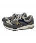 NEW BALANCE (ニューバランス) ローカットスニーカー グレー×ネイビー サイズ:27cm：11000円