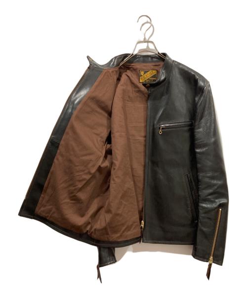 Y’2 LEATHER（ワイツーレザー）Y’2 LEATHER (ワイツーレザー) VINTAGE HORSE LIGHT SINGLE RIDER'S JKT ブラック サイズ:42の古着・服飾アイテム